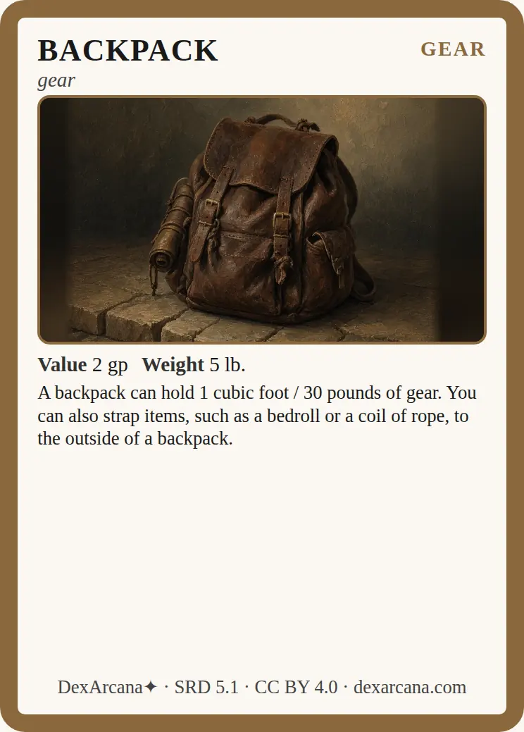 Backpack front