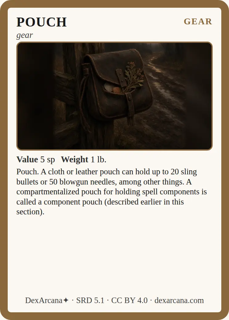 Pouch front