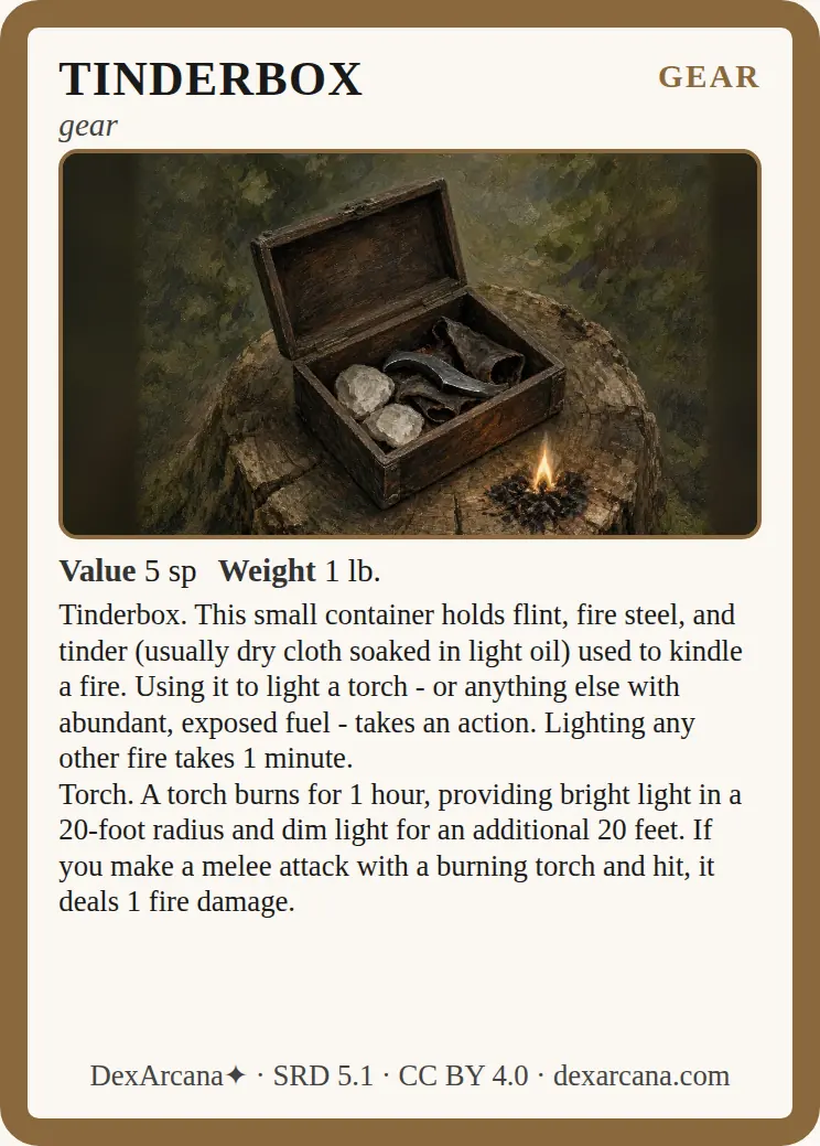 Tinderbox front