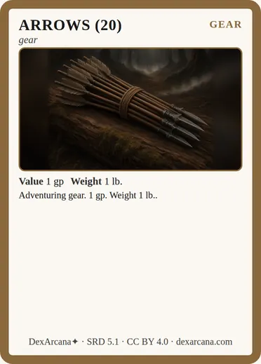 Arrows (20) card