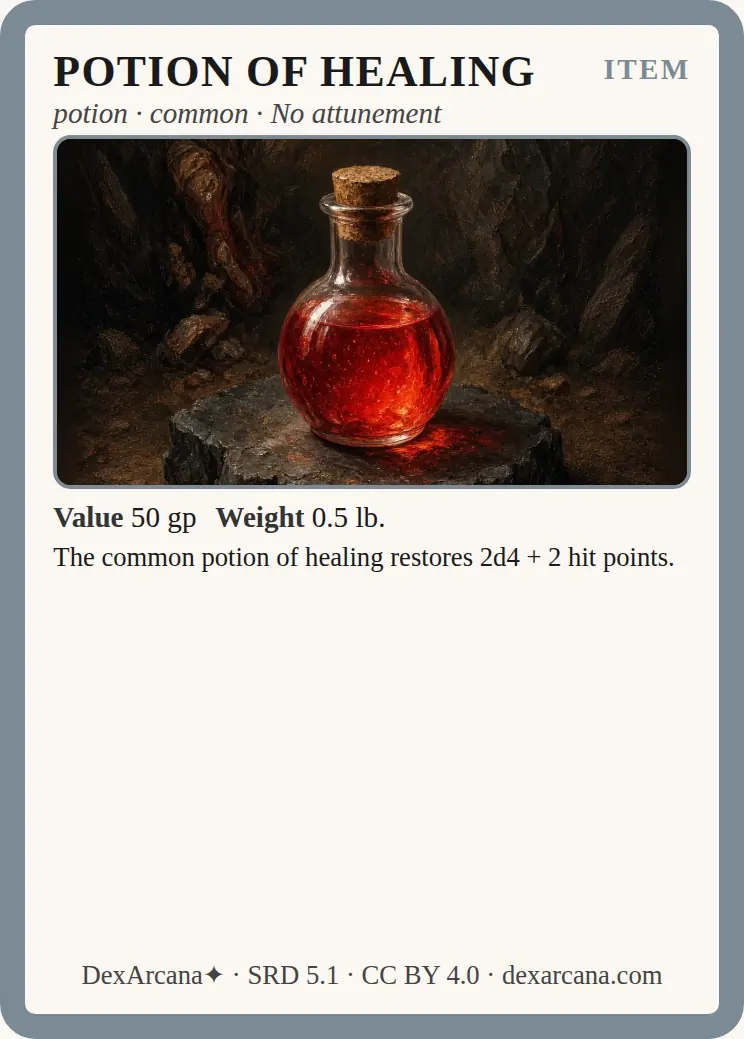 Potion of Healing front