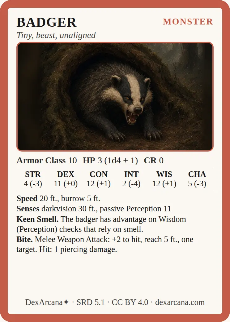 Badger front