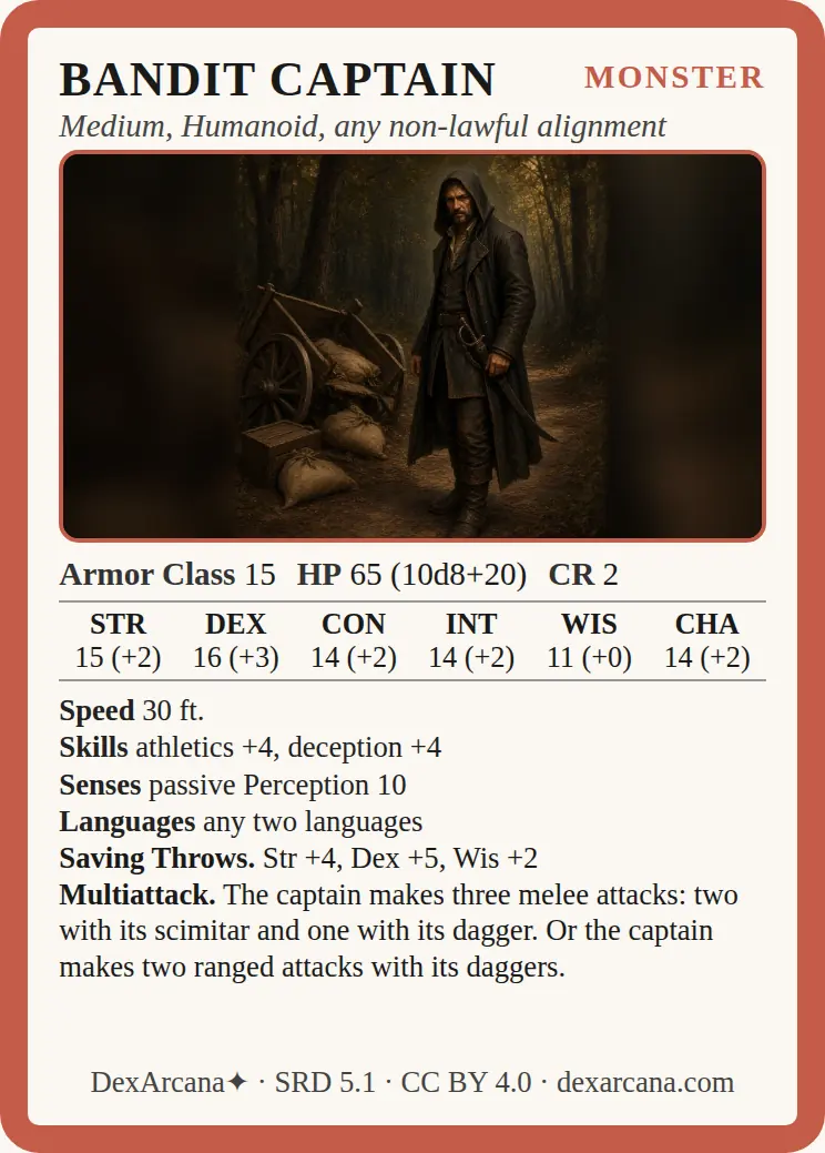 Bandit Captain front