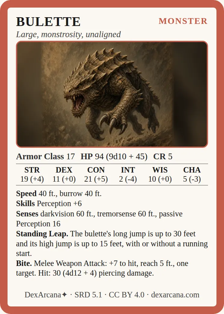Bulette front