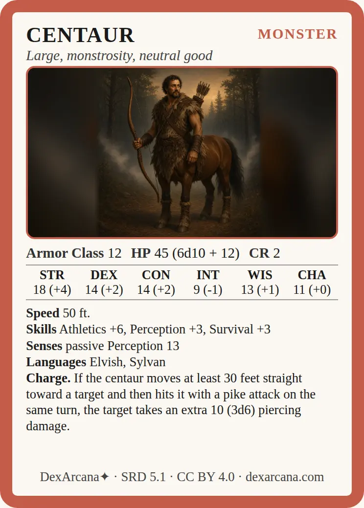 Centaur front