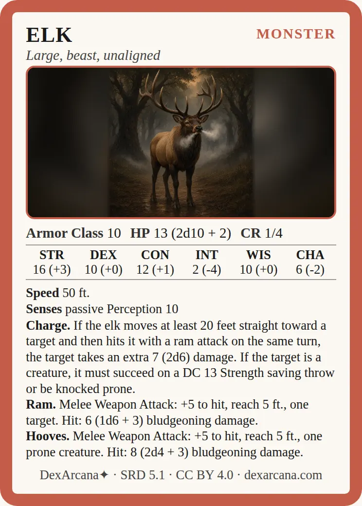 Elk front