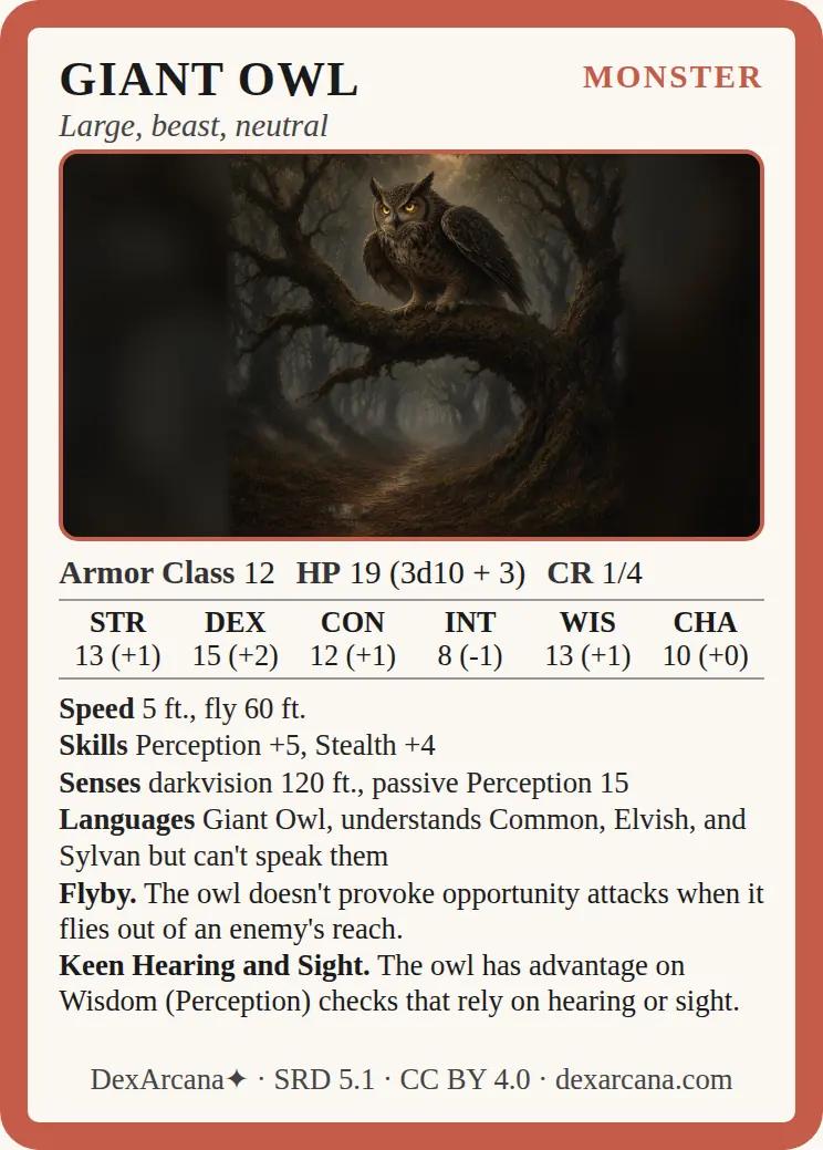Giant Owl front