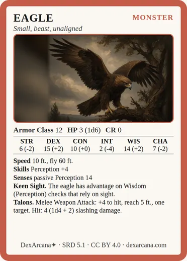 Eagle card
