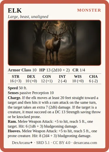 Elk card