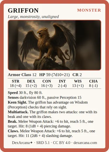 Griffon card