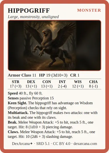 Hippogriff card