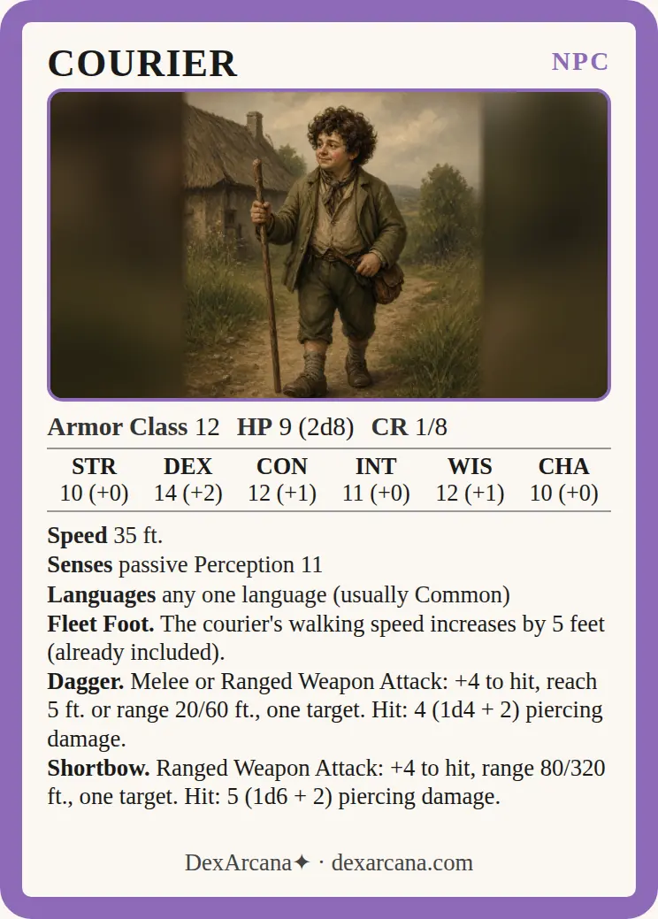 Courier front