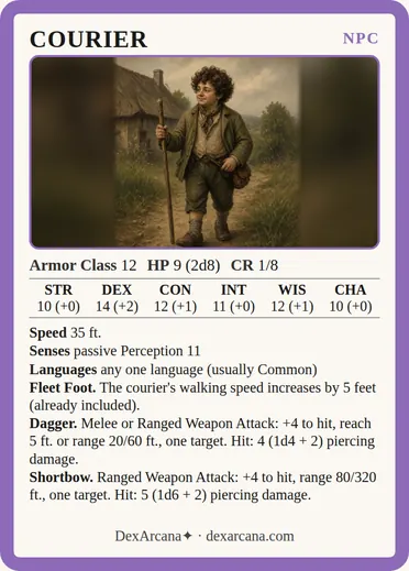 Courier card