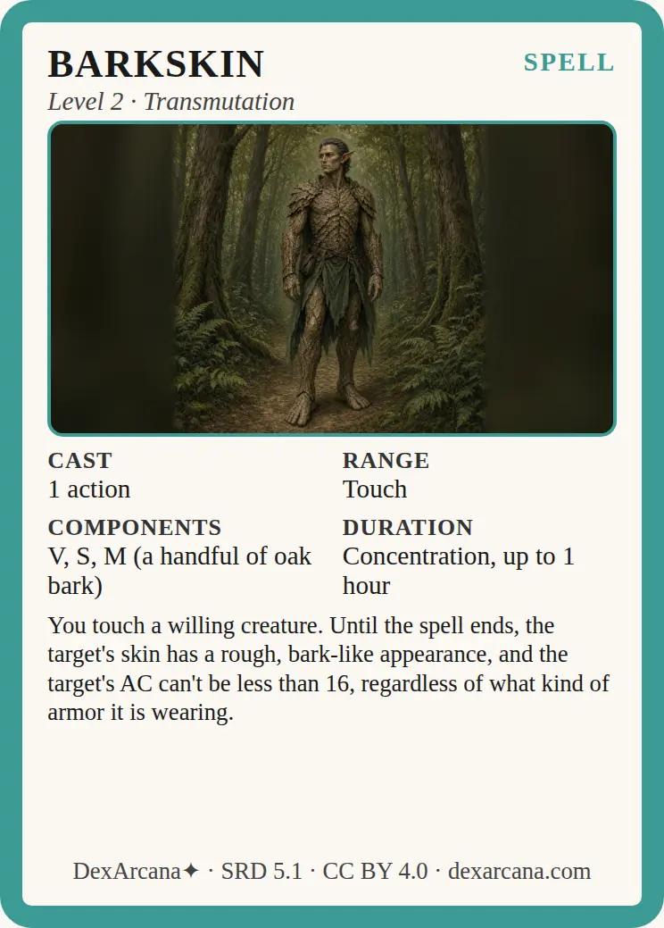 Barkskin front