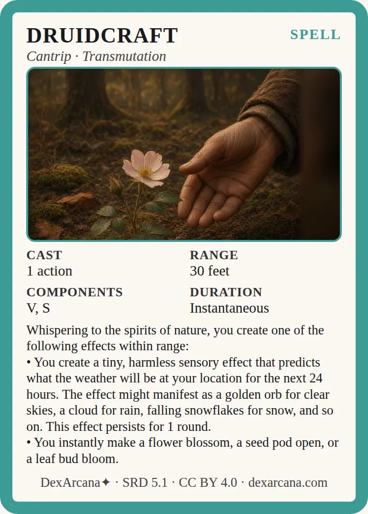 Druidcraft front