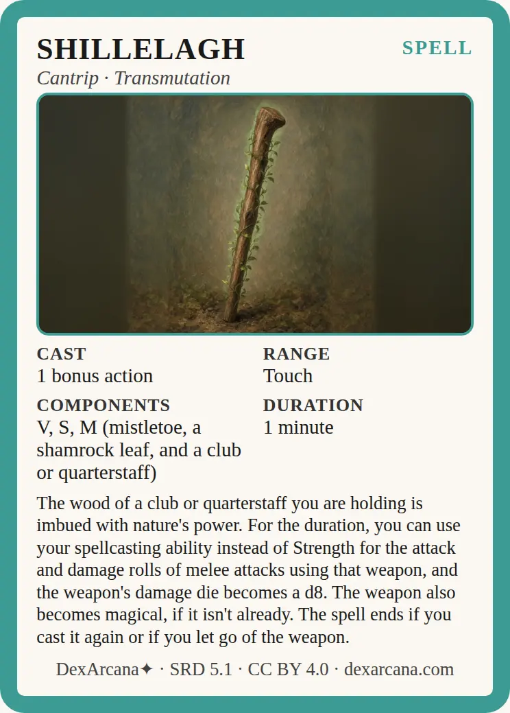 Shillelagh front