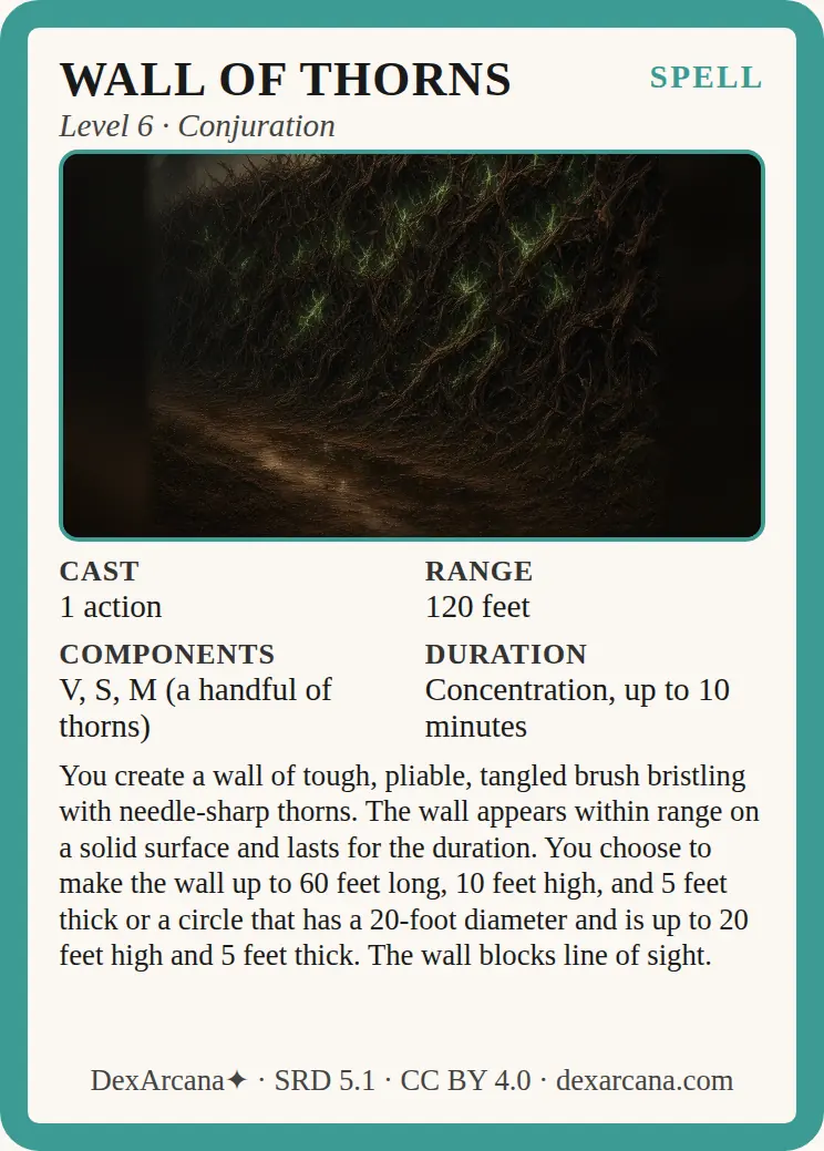 Wall of Thorns front