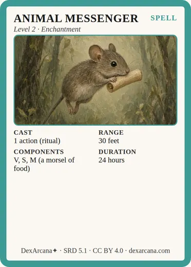 Animal Messenger card
