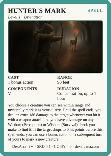 Hunter's Mark card