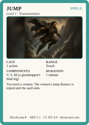 Jump card