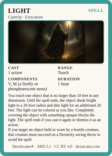 Light card