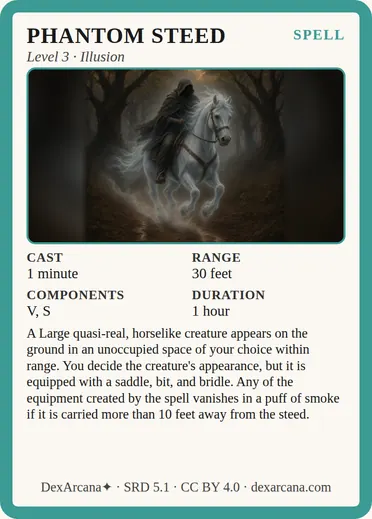 Phantom Steed card